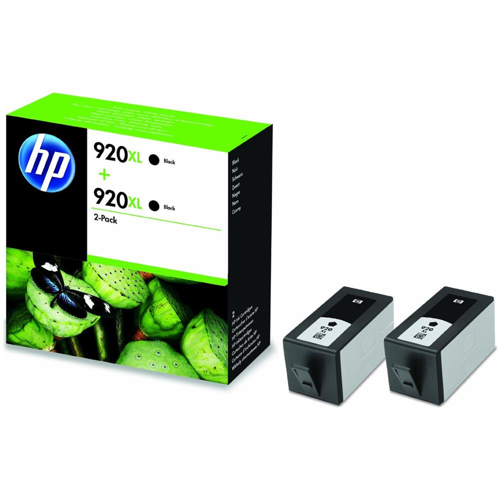 D8J47aE Cartuccia Ink Originale 920XL Nera Officejet 6000 ePrinter 7000 7500 Wide Capacità 2400 Pagine Confezione 2 pezzi - Foto 2