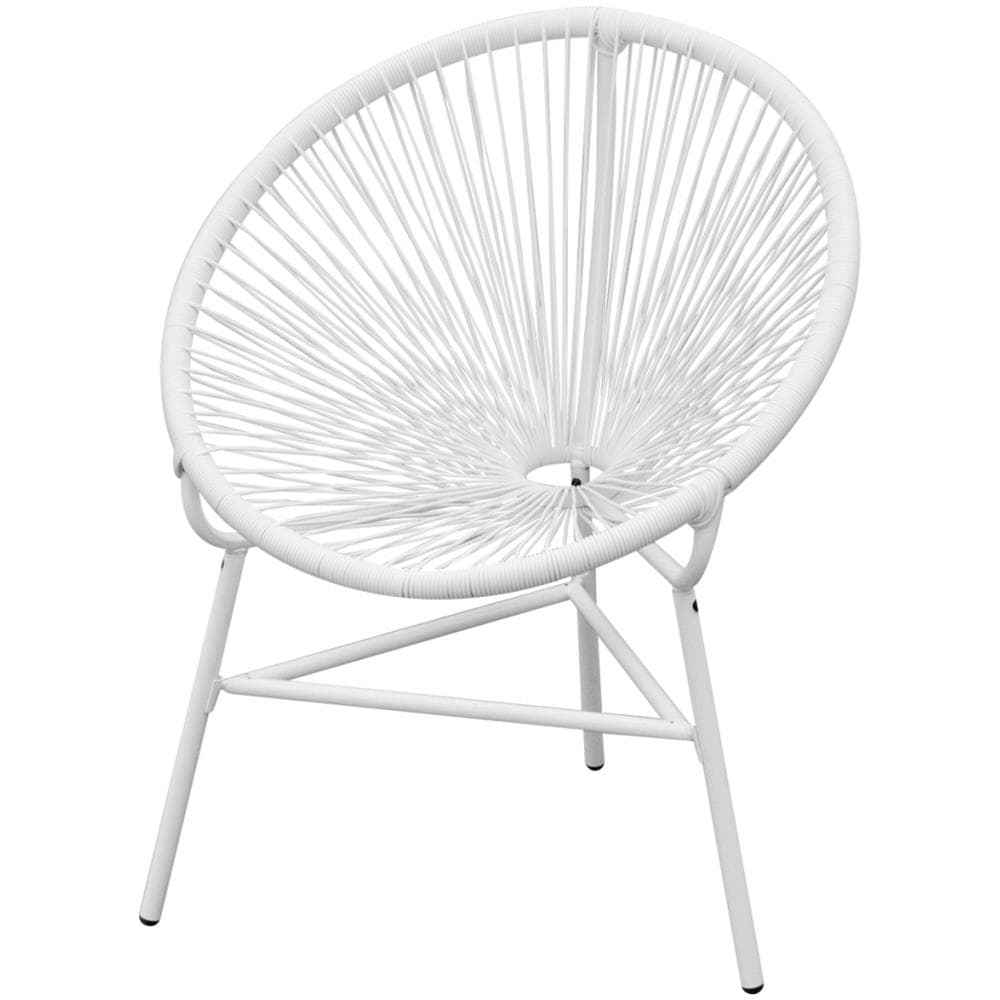 Sedia da Giardino Acapulco in Polyrattan Bianco - Foto 1
