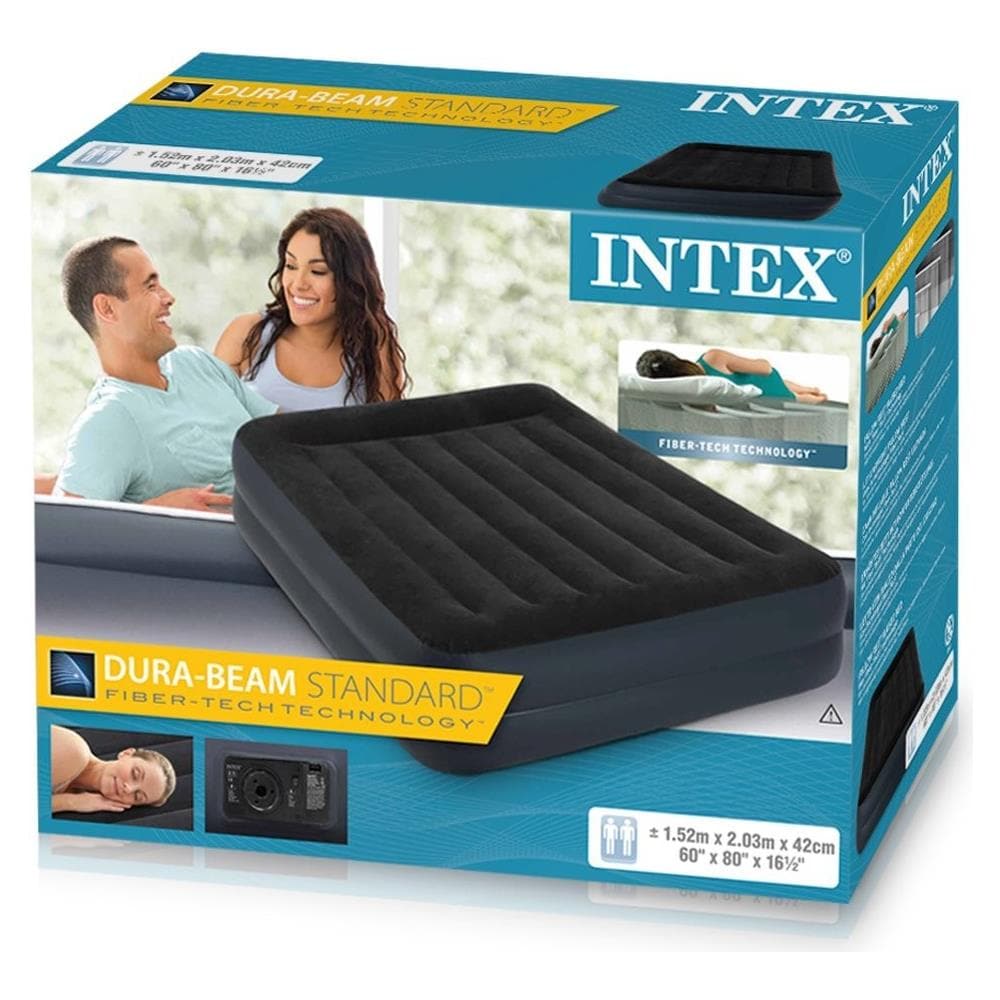 64124 Materasso Comfort Dura Beam Rialzato Cm 152X203X42 Con Pompa Interna - Foto 2