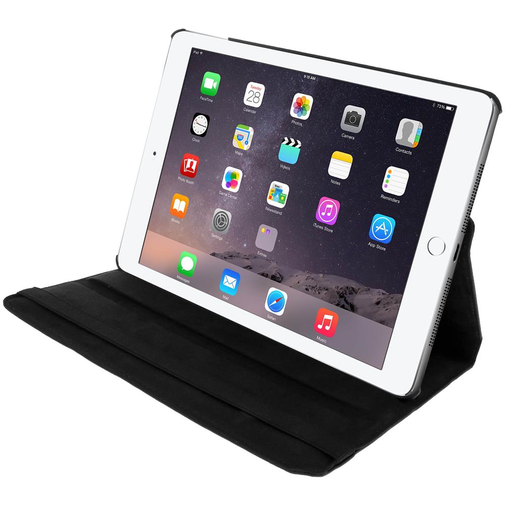 Custodia Stand Girevole 360 Per Apple Ipad Air E Air Pro 9.7 - Nera - Foto 10