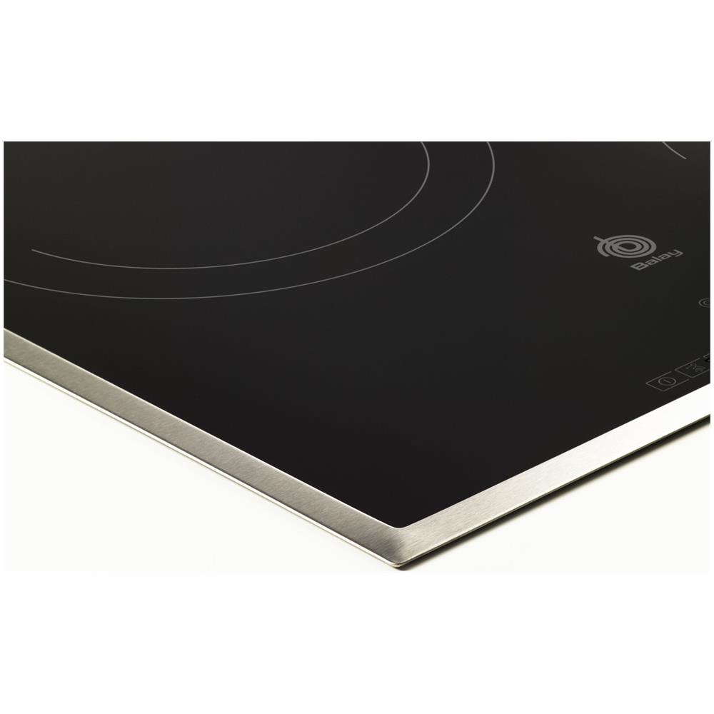 Piano Cottura S0407671 Elettrico 3 Zone Cottura da 60 cm Colore Nero - Foto 2