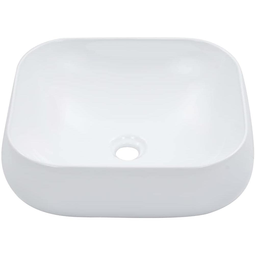 Lavandino 44,5x39,5x14,5 Cm In Ceramica Bianco - Foto 2