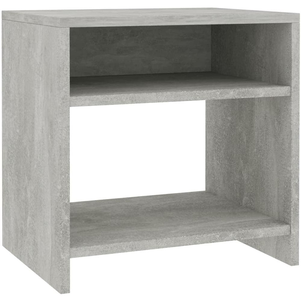 Comodino Grigio Cemento 40x30x40 cm in Legno Multistrato - Foto 2