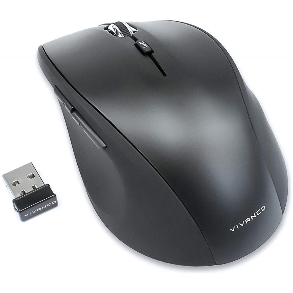 36640 Rf Wireless Ottico 1600 Dpi Nero Mouse Destro (36640) - Foto 1