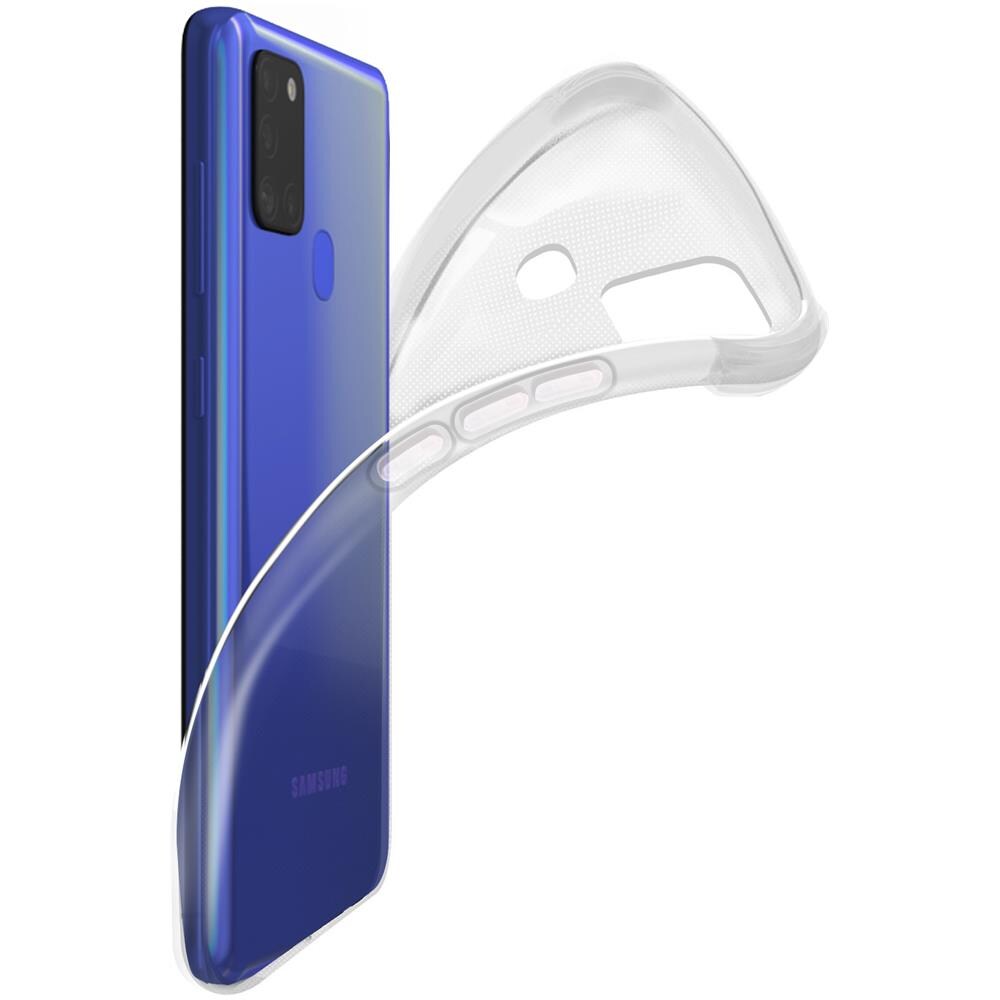 Cover Samsung Galaxy A21s Silicone Flessibile Angoli Bumper Trasparente - Foto 5