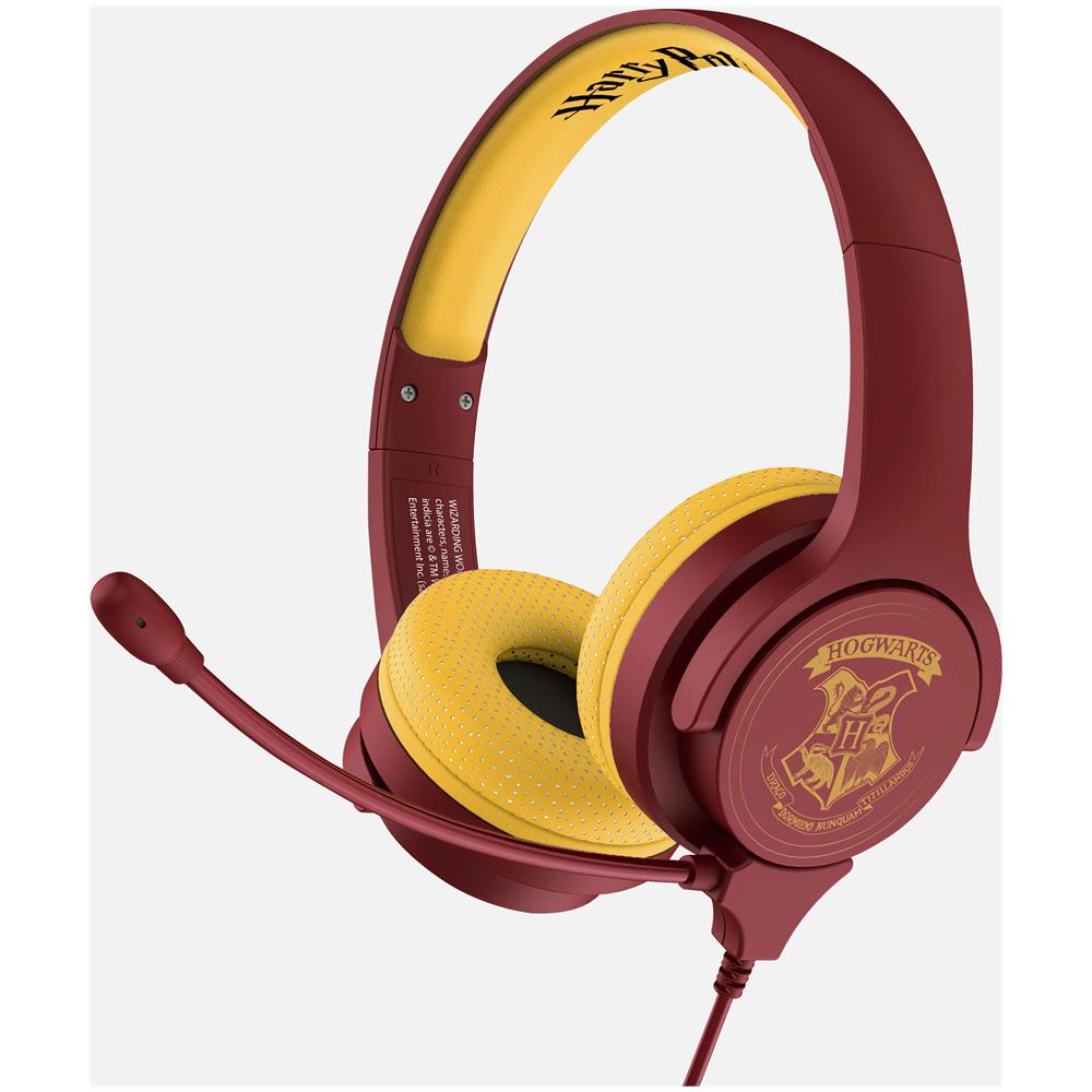 Technologies Harry Potter Hogwarts Crest Auricolare Cablato A Padiglione Giocare Borgogna, Giallo - Foto 1