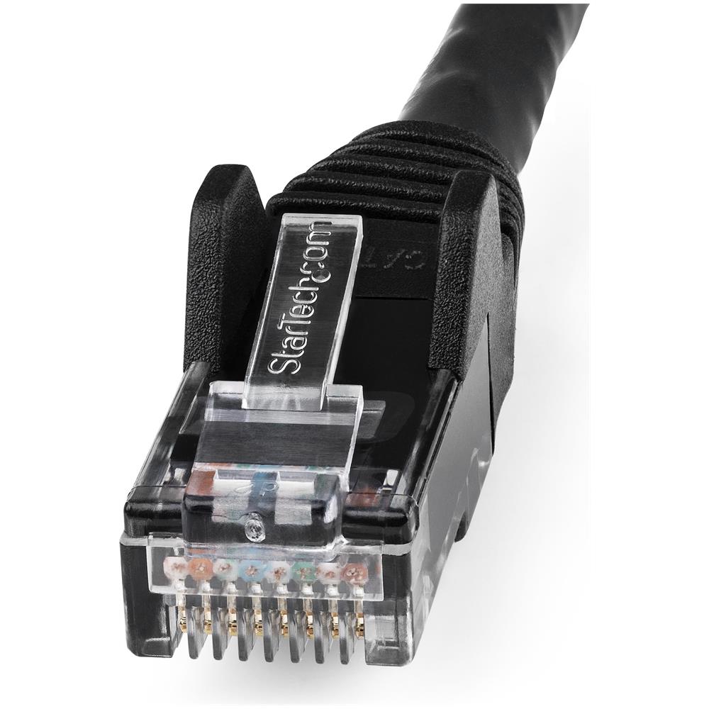 Cavo Ethernet CAT6 da 7 m - LSZH (Low Smoke Zero Halogen) - 10 Gigabit 650MHz 100W PoE RJ45 - Cavo di rete Lan UTP - Cavo patch categoria 6 antigroviglio - CAT 6, Certificazione ETL, 24AWG - Nero - Foto 2