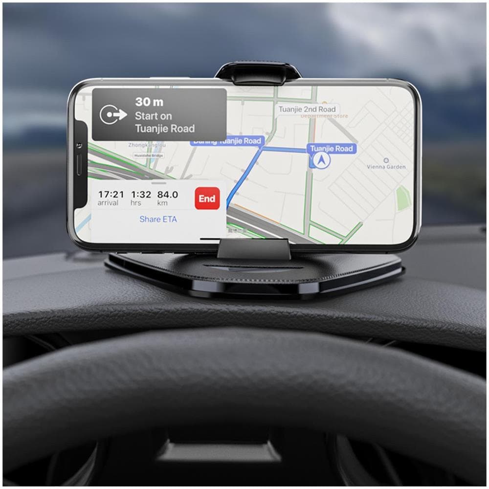 Porta Cellulare Per Auto Per Cruscotto In Nero - Supporto Universale Per Auto Per Telefoni Cellulari E Sistemi Di Navigazione - Foto 8