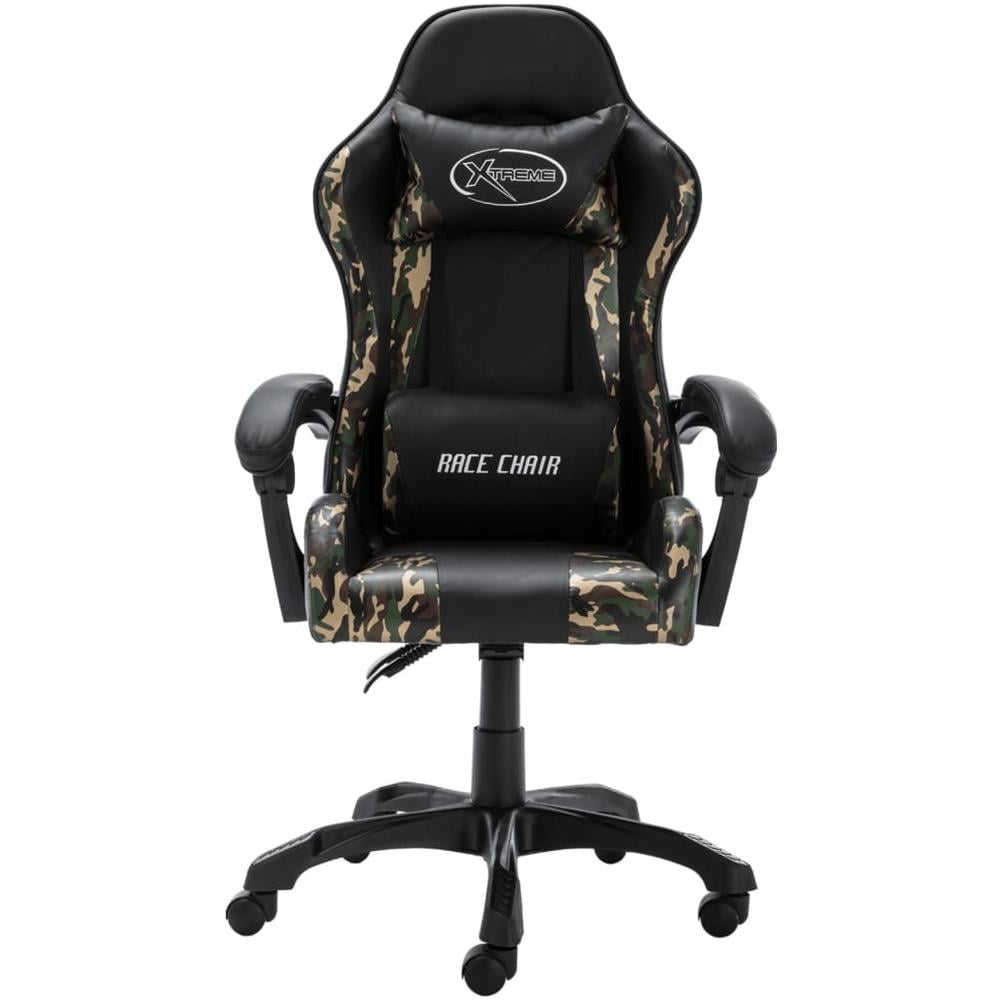 Sedia Da Gaming Nera E Mimetica In Similpelle - Foto 2