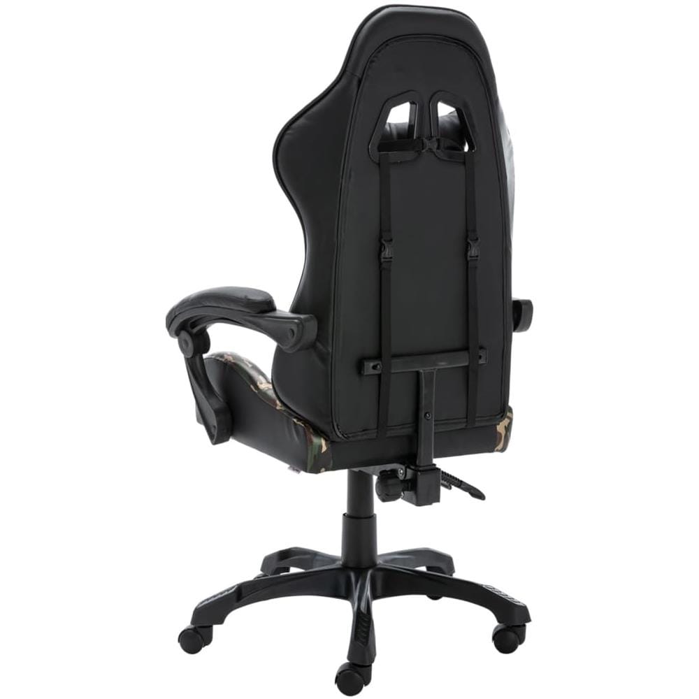 Sedia Da Gaming Nera E Mimetica In Similpelle - Foto 3