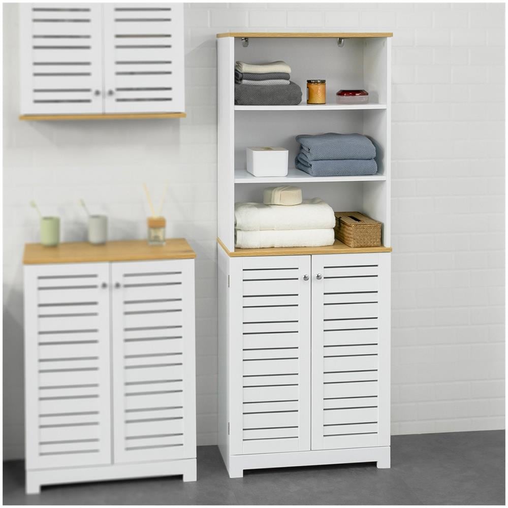 Mobile Bagno Mobile Cucina Mobile Studio Armadio Alto Colonna Scaffale Bzr44-w - Foto 5