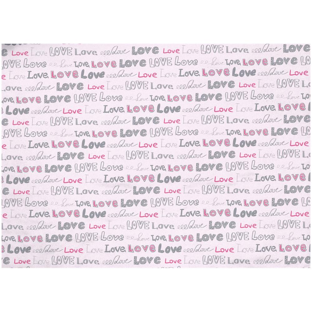 Copripiumino Sacco Piumone Pensieri Delicati 100% Cotone Disegno Love Love Matrimoniale Rosa - Foto 7