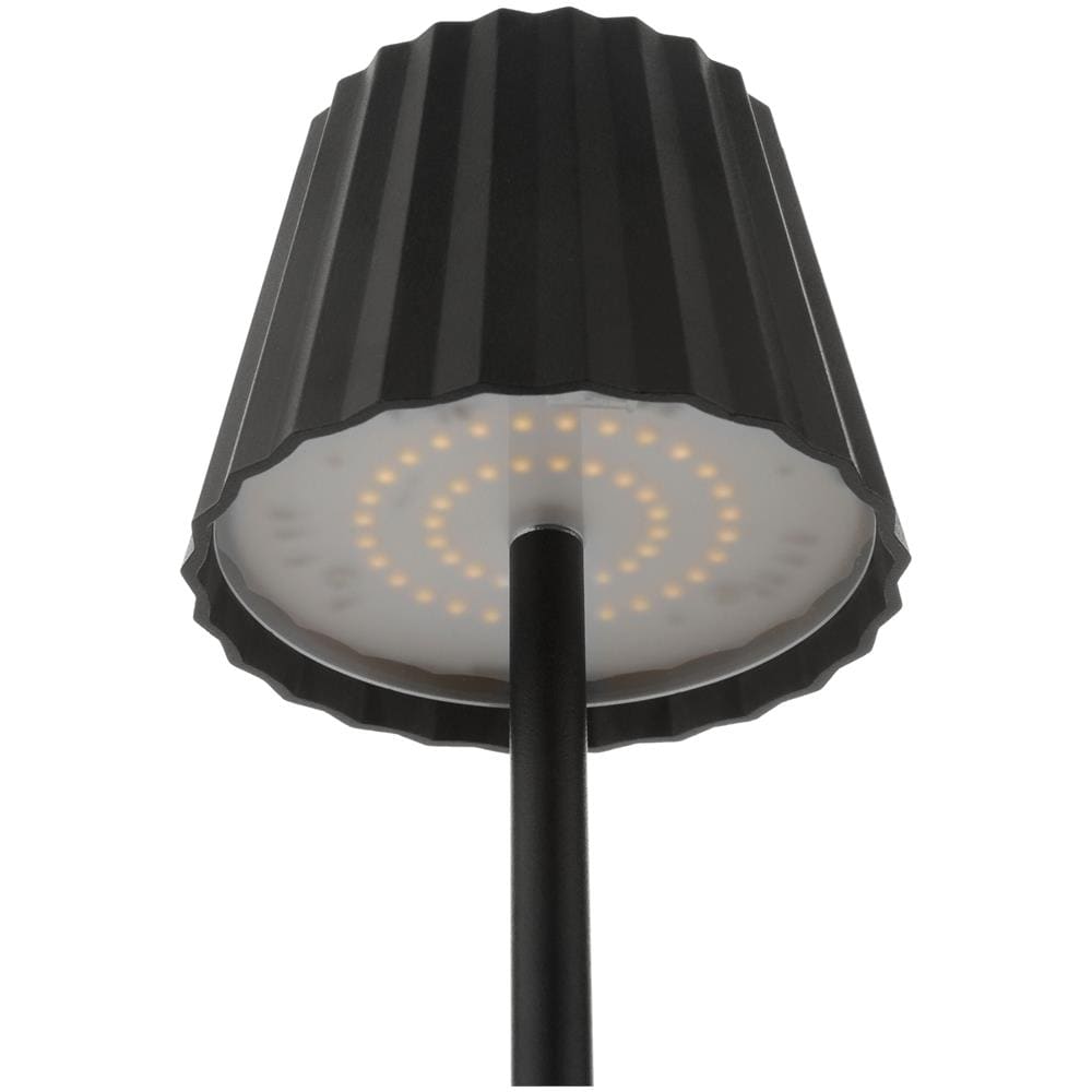 Lampada Da Tavolo Led Ricaricabile Nera 38 Cm K-light Nero - Foto 2