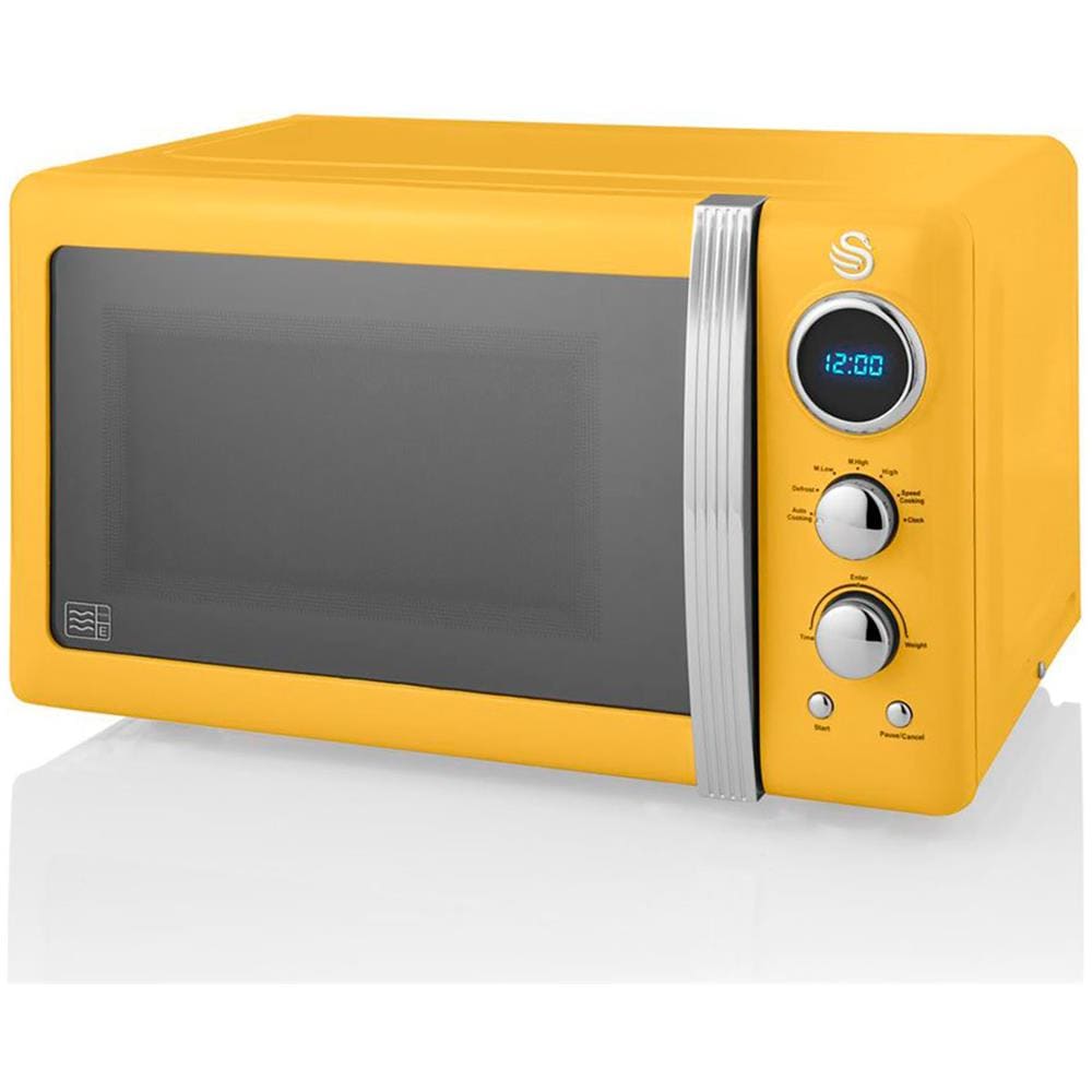 Set Per La Colazione Bollitore 1,8 L Tostapane 2 Fette Microonde 20 L Colore Giallo - Foto 2