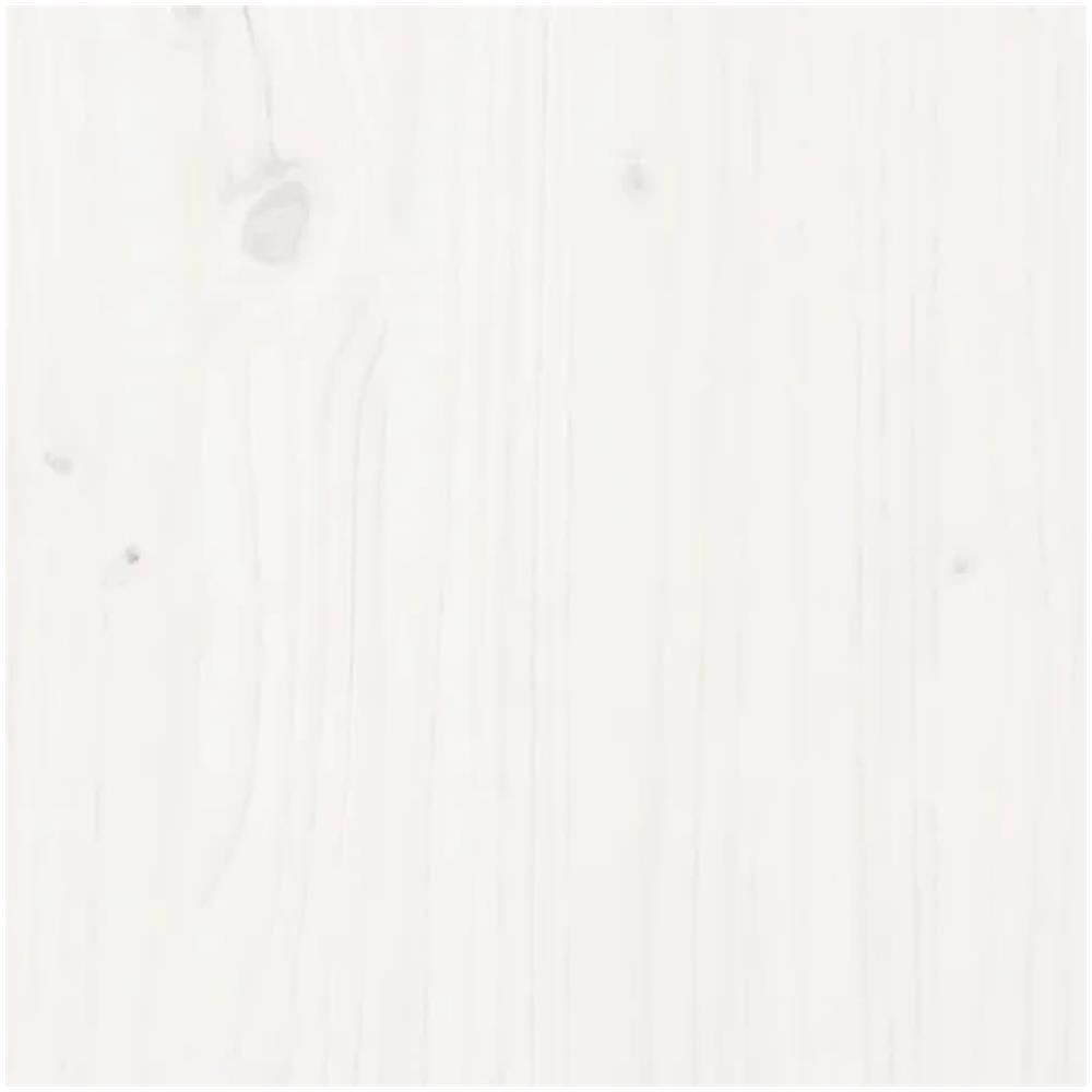 Comodino Bianco 40x34x45 Cm In Legno Massello Di Pino - Foto 9
