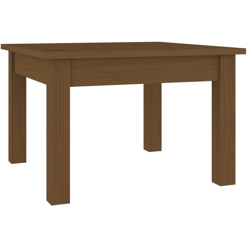 Tavolino Da Salotto Miele 45x45x30 Cm Legno Massello Di Pino - Foto 2