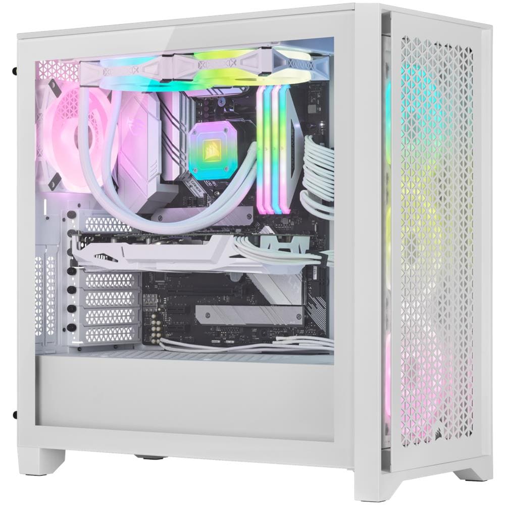 Case iCUE 4000D RGB Midi Tower Colore Bianco - Foto 7