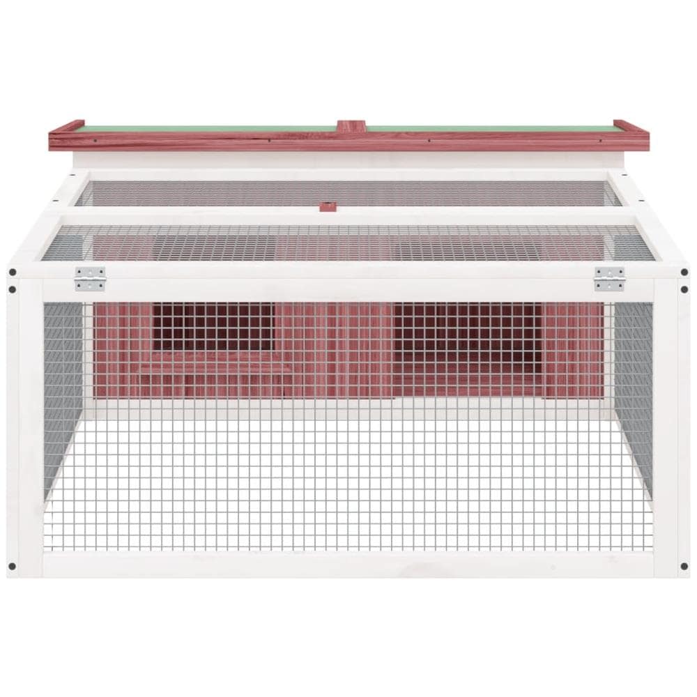 Conigliera Moka 117,5x97x47,5 Cm In Legno Massello Di Pino - Foto 2