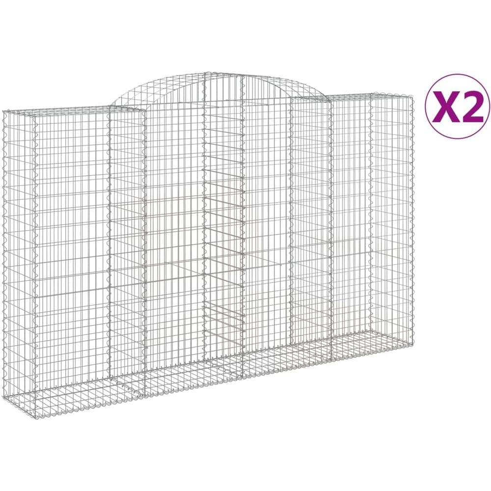 Cesti Gabbioni Ad Arco 2 Pz 300x50x180/200 Cm Ferro Zincato - Foto 2