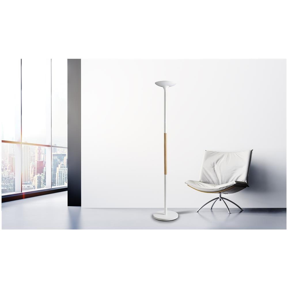 PRYSKA illuminazione da pavimento 44,6 W LED Faggio, Bianco - Foto 5