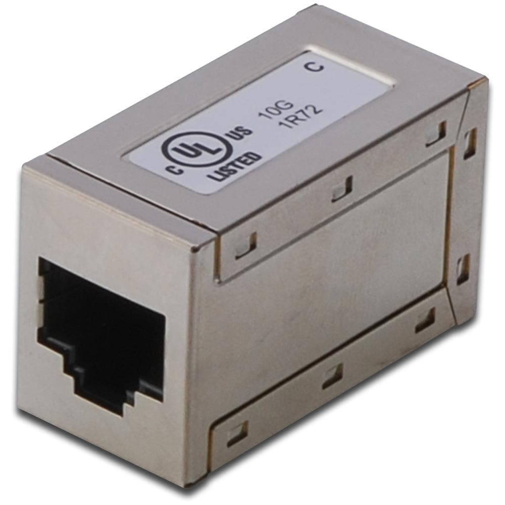 Adattatore Passante Con 2 Connettori Rj45 - 8P8C Schermato Femmina / Femmina Cat. 6A - Foto 1