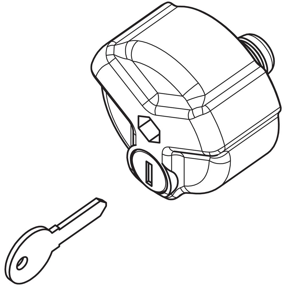 Lampa Manopola Serraggio Con Serratura - Foto 1