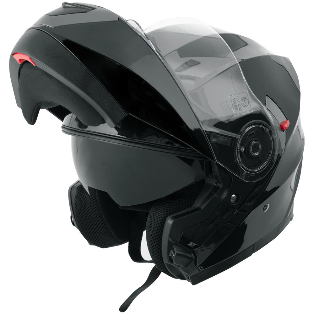 Casco Modulare Apribile Moto Touring Sport Visiera Parasole Nero Xl - Foto 2