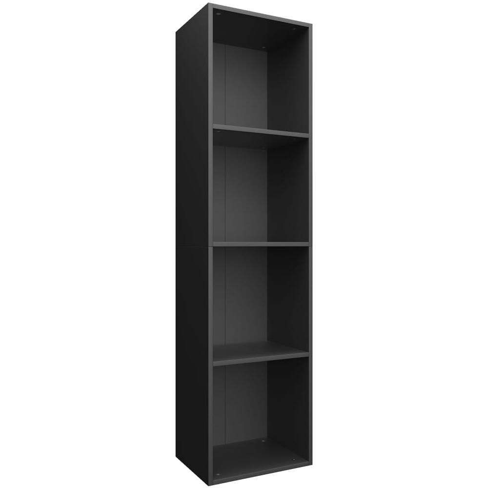 Libreria /Mobile TV Nero 36x30x143 cm in Legno Multistrato - Foto 2
