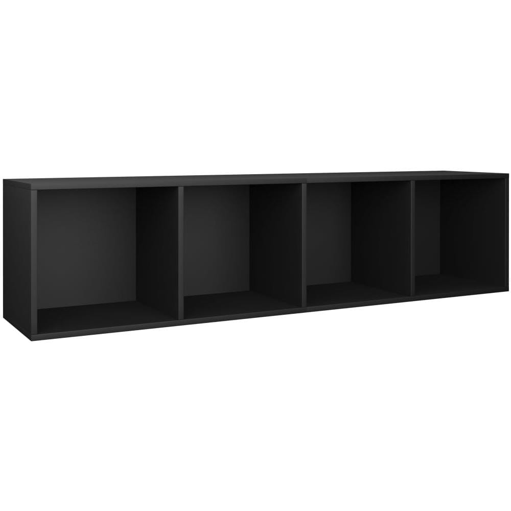 Libreria /Mobile TV Nero 36x30x143 cm in Legno Multistrato - Foto 11