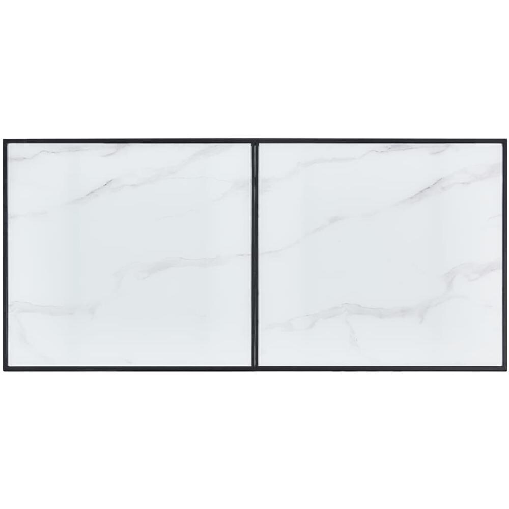Tavolo Da Pranzo Bianco 160x80x75 Cm In Vetro Temperato - Foto 2