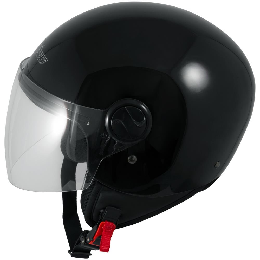 Backline Casco Lucido Jet Visiera Antigraffio Nero Ece 22-05 Taglia L - Foto 5