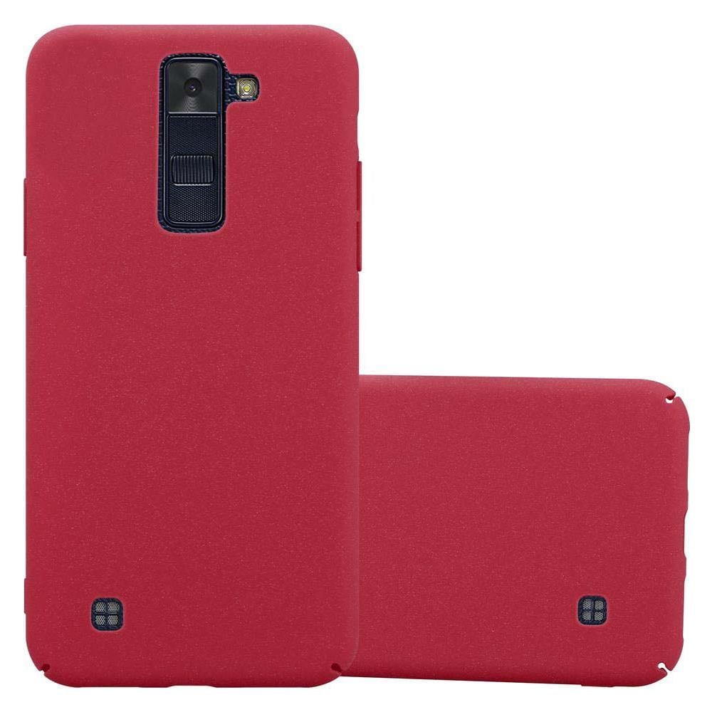 Custodia Compatibile Con Lg K8 2016 In Frosty Rosso - Hard Case Coperchio Protettivo In Frosted Look Contro I Graffi E Gli Urti - Foto 1
