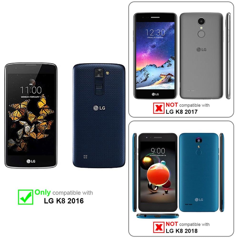 Custodia Compatibile Con Lg K8 2016 In Frosty Rosso - Hard Case Coperchio Protettivo In Frosted Look Contro I Graffi E Gli Urti - Foto 2