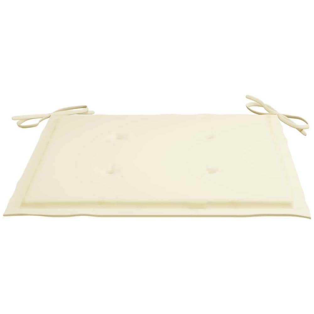 Sedie Da Giardino Con Cuscini Crema 2 Pz In Massello Di Teak - Foto 8