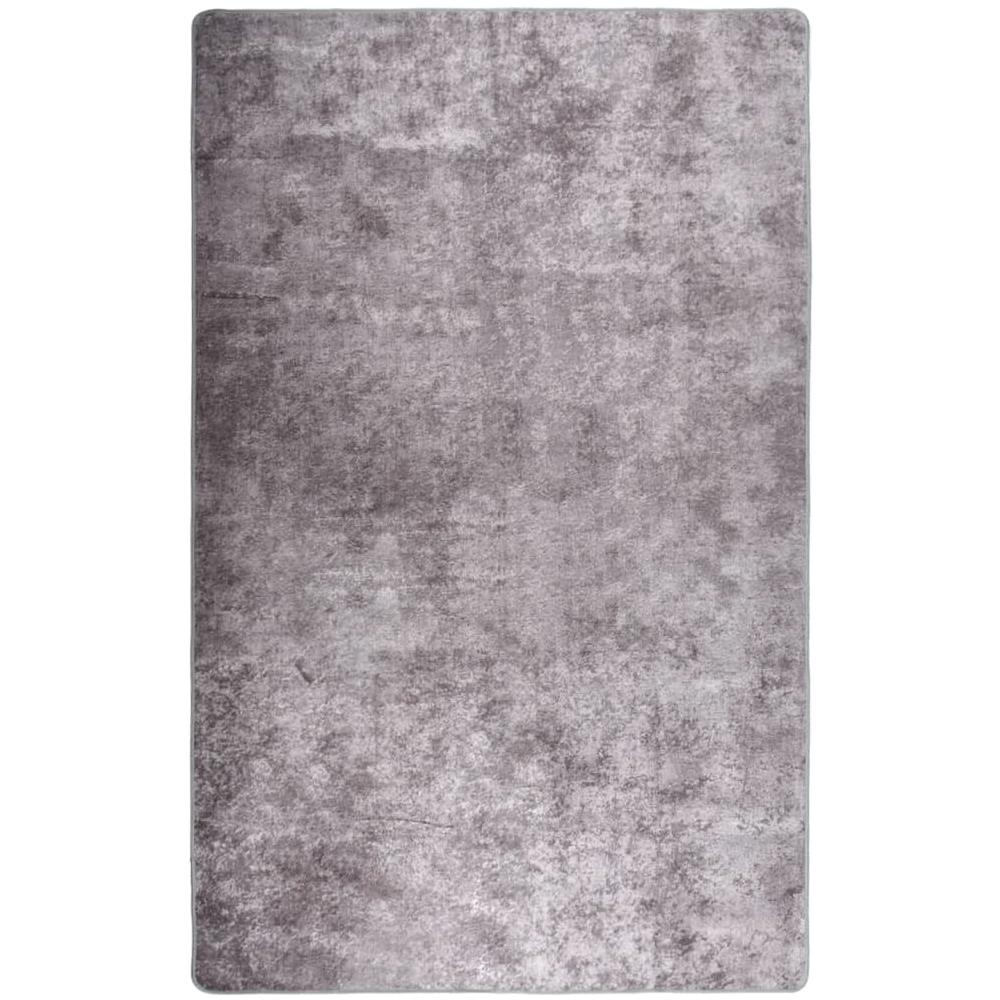 Tappeto Lavabile 160x230 Cm Grigio Antiscivolo - Foto 3