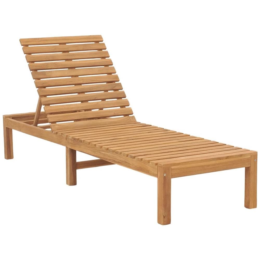 Lettino Prendisole in Legno Massello di Teak - Foto 1