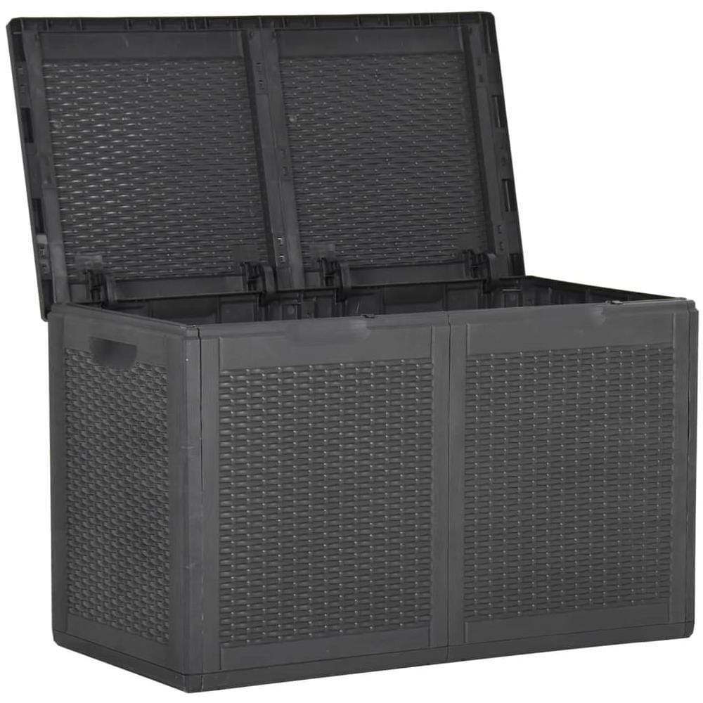 Baule Da Giardino 180 L Nero In Rattan Pp - Foto 2