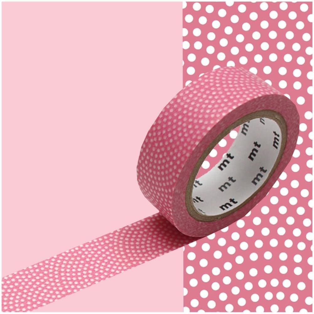 Nastro Adesivo Decorativo Samekomon A Punti - Rosa Pastello - 1,5 Cm X 7 M - Foto 1