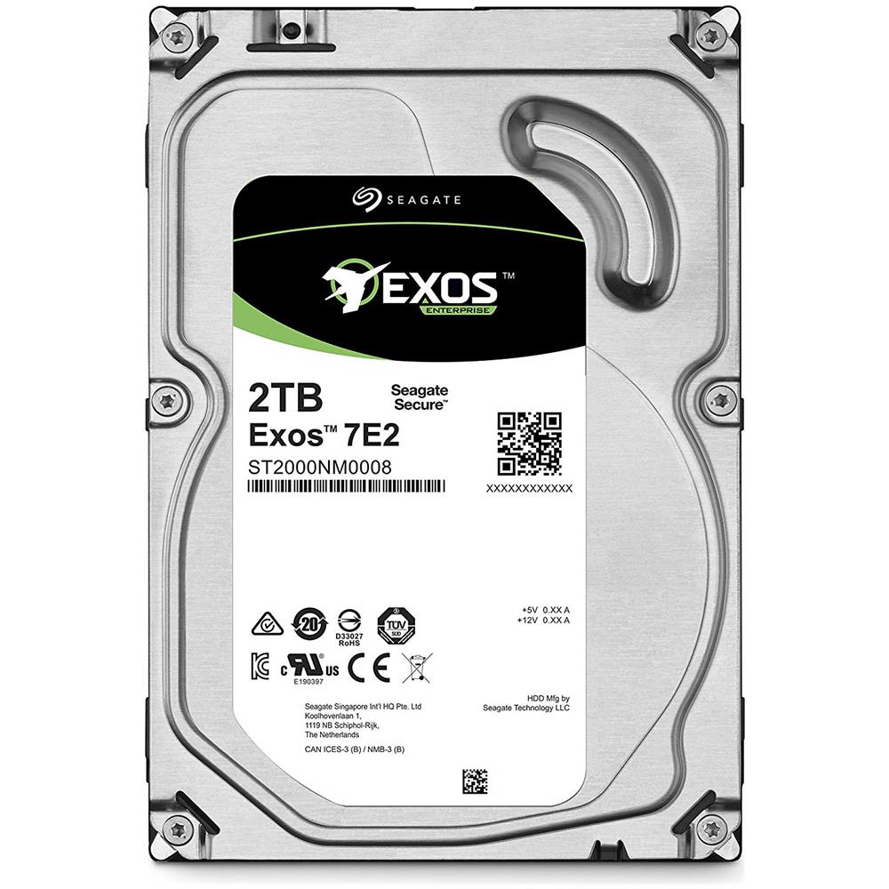 Hard Disk Interno Exos E Capacità 2TB 3.5" Interfaccia SATA 6 Gb / s Buffer 128MB 7200 rpm - Foto 2