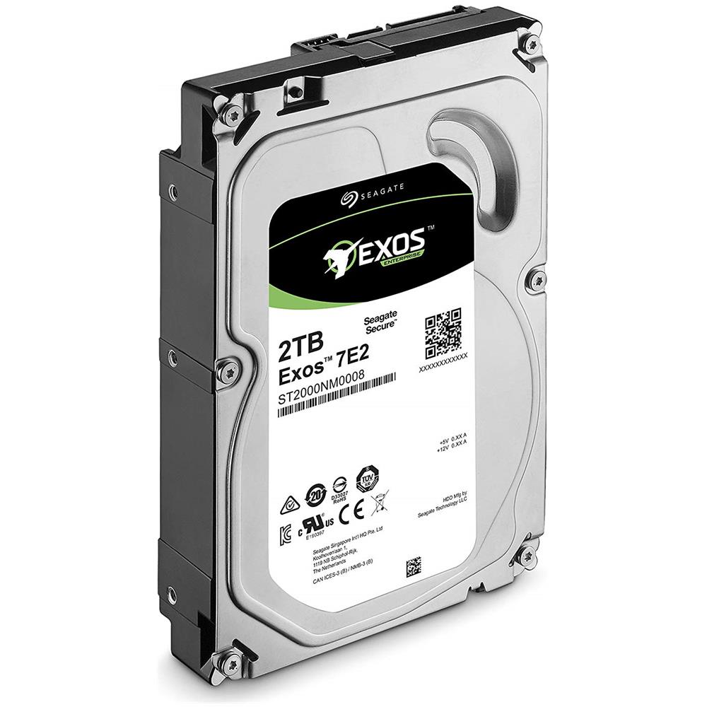 Hard Disk Interno Exos E Capacità 2TB 3.5" Interfaccia SATA 6 Gb / s Buffer 128MB 7200 rpm - Foto 1