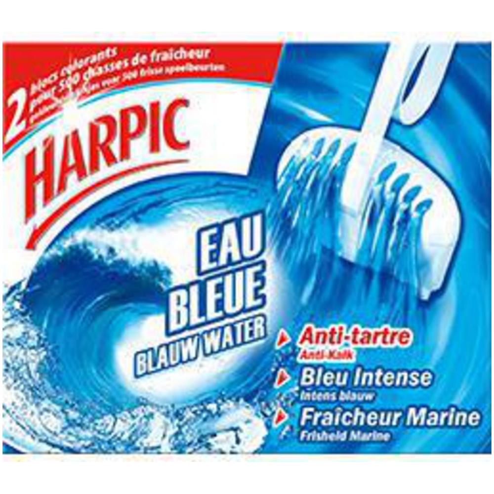Blocs Wc Eau Bleue Anti-tartre Fraîcheur Marine Les 2 Blocs De 38g - Foto 1