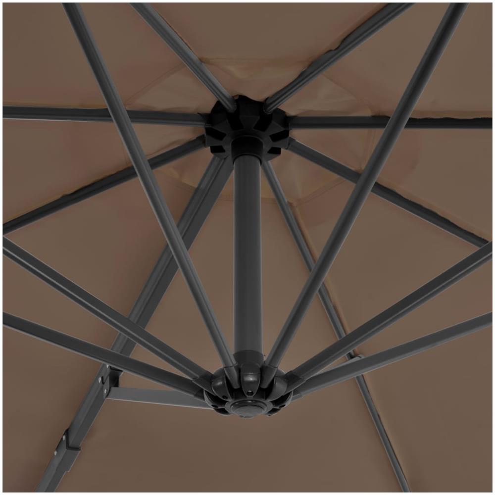 Ombrellone A Sbalzo Con Palo In Alluminio 300 Cm Grigio Talpa - Foto 2