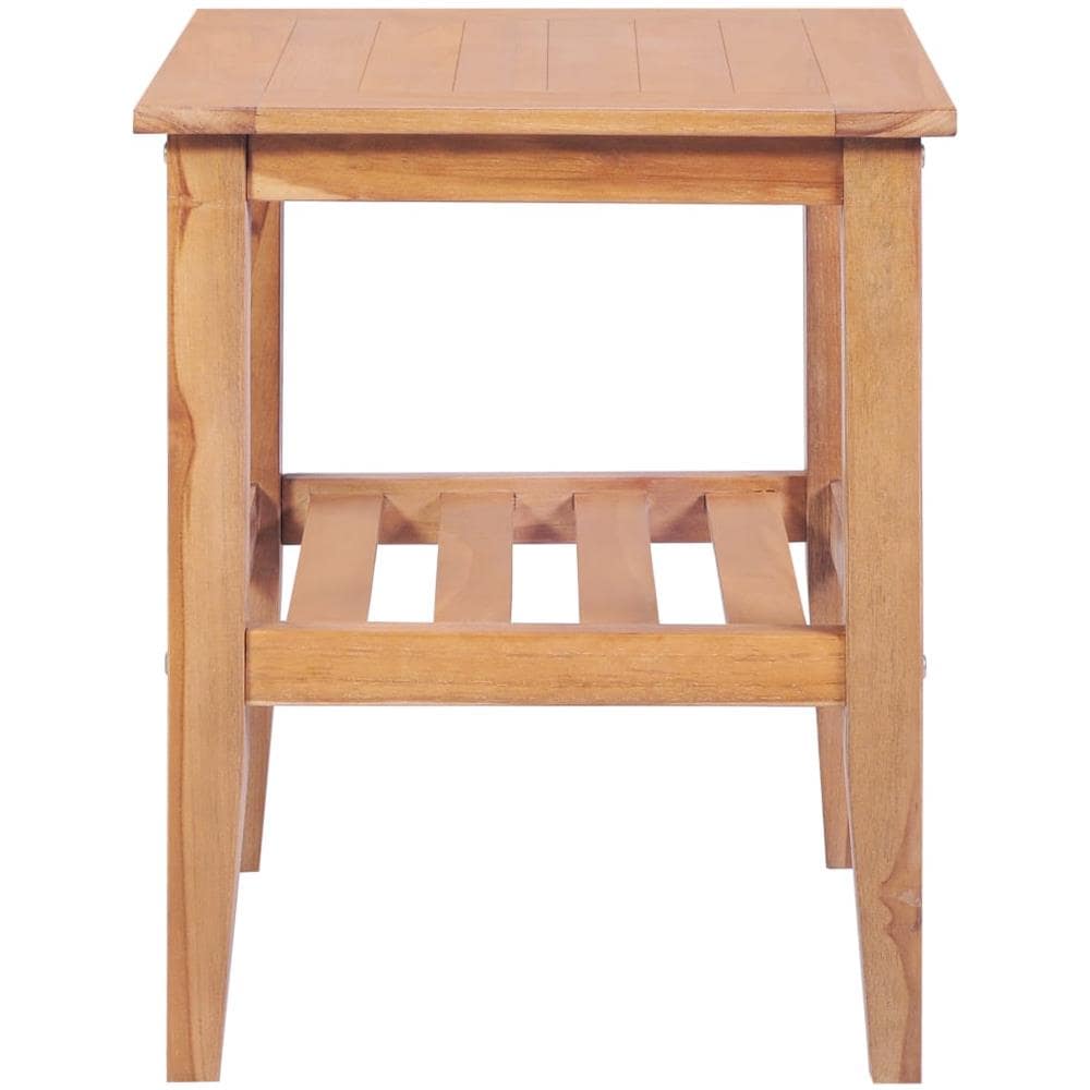 Tavolino Da Caffè 40x40x50 Cm In Legno Massello Di Teak - Foto 2