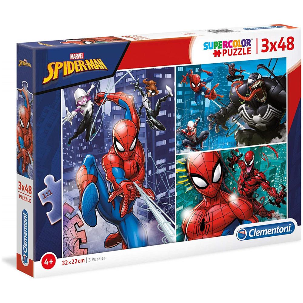 CLM25238 3 Puzzle da 48 pezzi - Spider Man - Foto 1