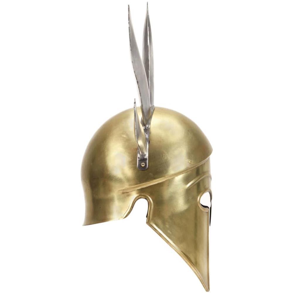 Elmo da Guerriero Greco Antico per LARP in Acciaio Ottone - Foto 2