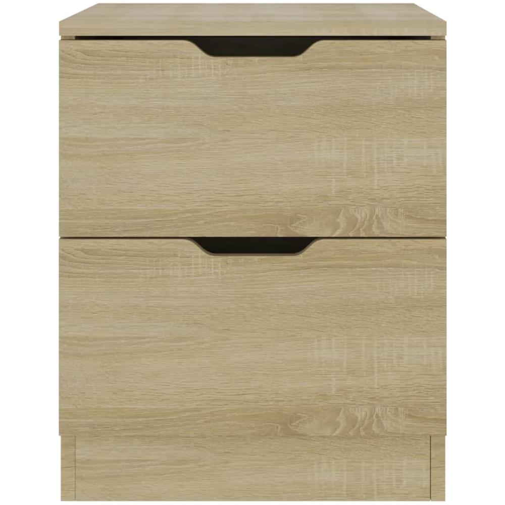 Comodino Rovere Sonoma 40x40x50 cm in Legno Multistrato - Foto 3