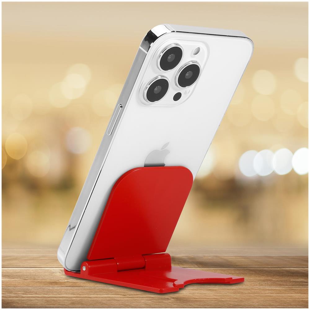 Cadorabo Supporto Da Tavolo Per Telefono Cellulare Supporto Per Telefono Cellulare In Rosso Per La Casa E Sulla Strada - Foto 2