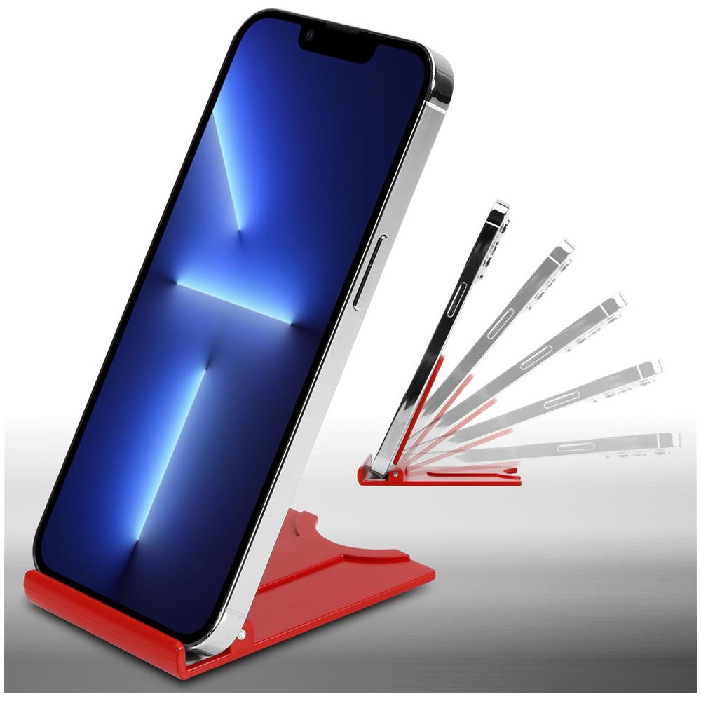 Cadorabo Supporto Da Tavolo Per Telefono Cellulare Supporto Per Telefono Cellulare In Rosso Per La Casa E Sulla Strada - Foto 6