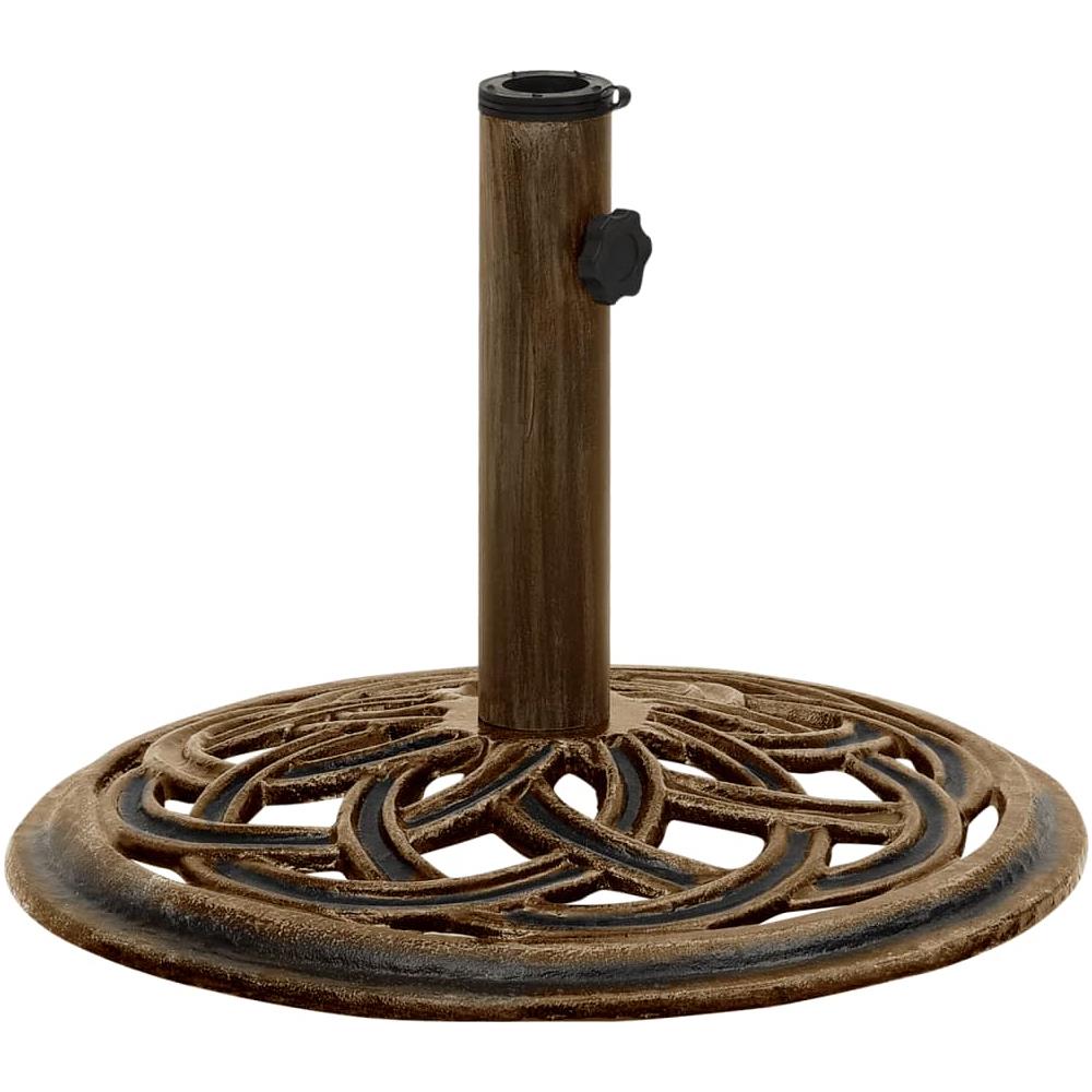 Base Per Ombrellone Bronzo 44x44x31 Cm In Ghisa - Foto 2