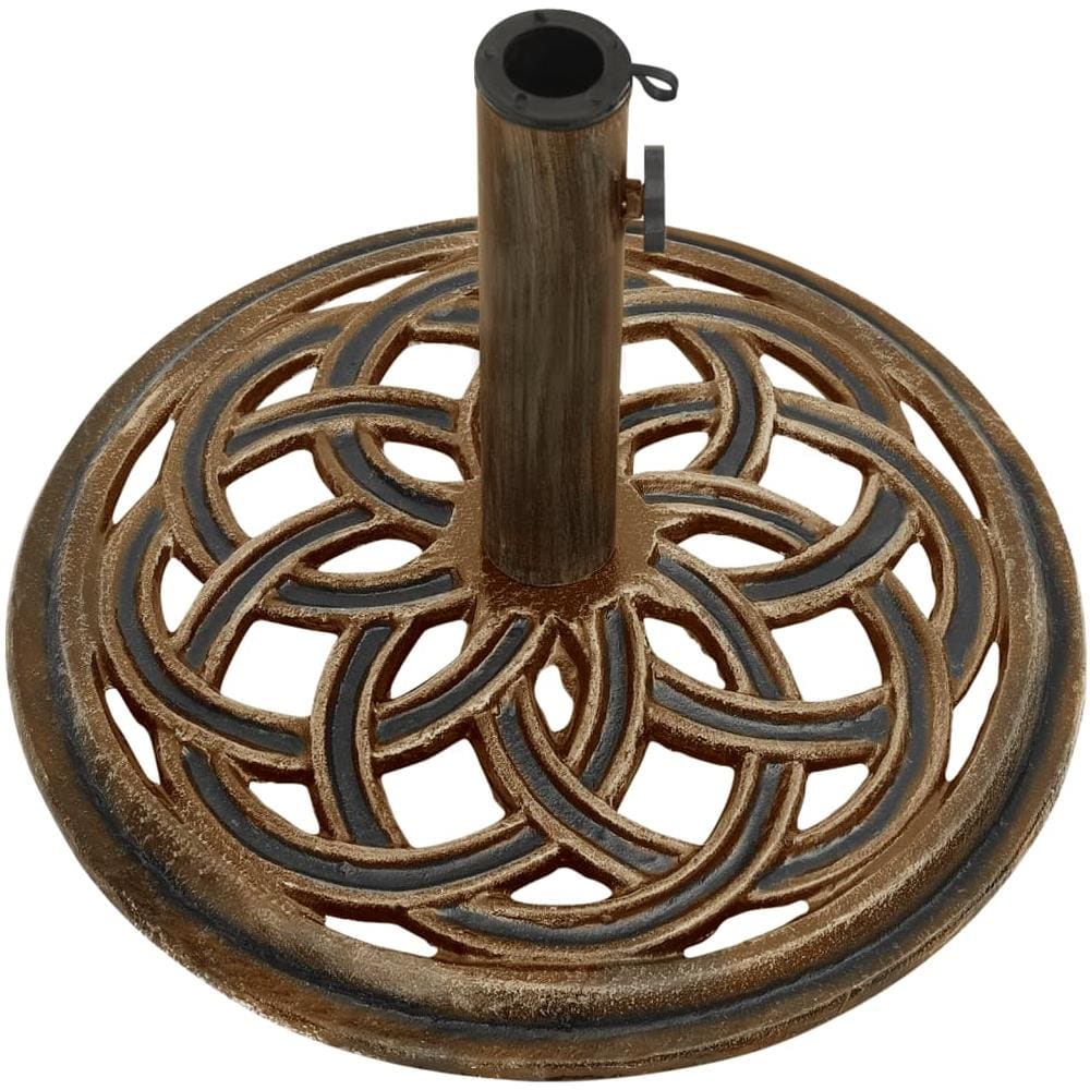Base Per Ombrellone Bronzo 44x44x31 Cm In Ghisa - Foto 3
